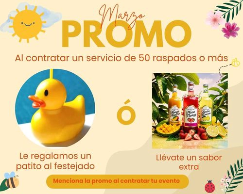 Promocion Carritos de raspados Promo
