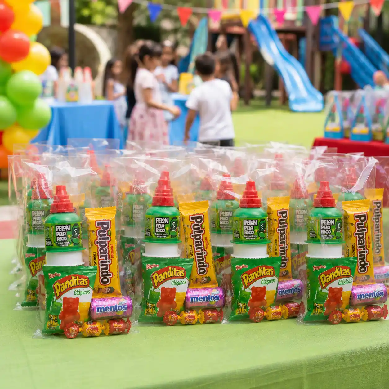 Bolsitas hechoas de dulces y snacks para eventos y fiestas en CDMX
