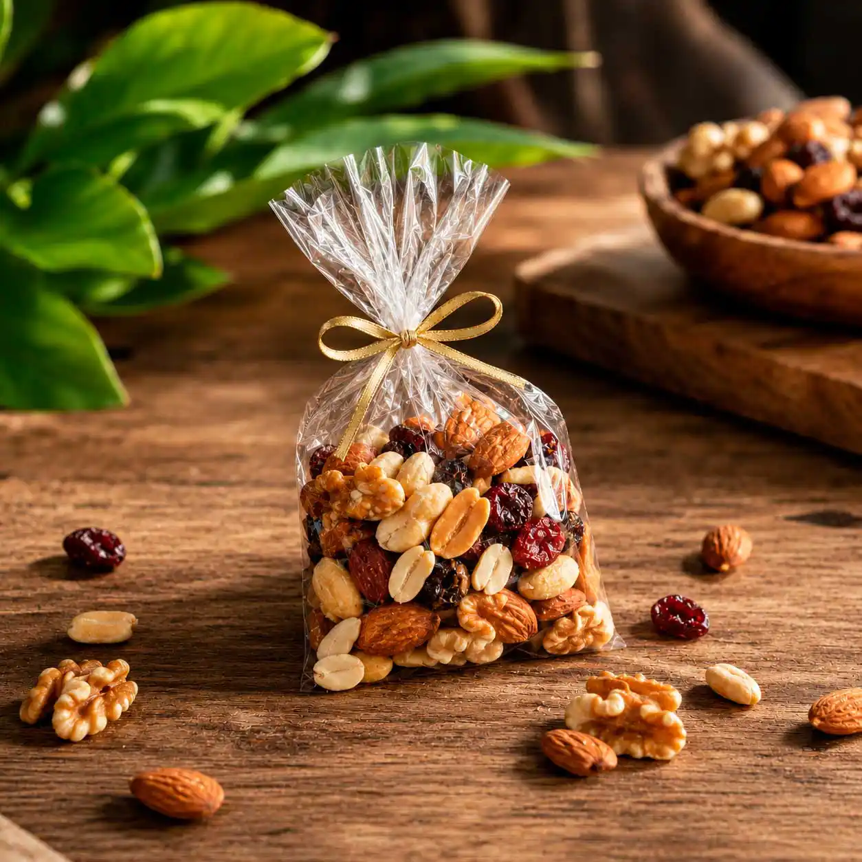 Bolsita de mix de nueces lista para evento