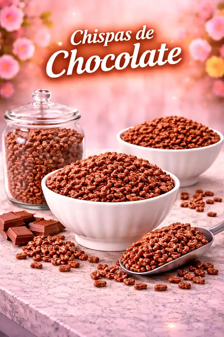 Choco Krispis — topping mini hotcakes para fiestas